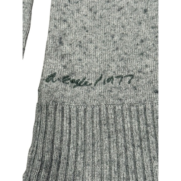 American Eagle Mens Cardigan Sweater Y2K Varsity Preppy Academia Wool Blend L - Picture 4 of 7